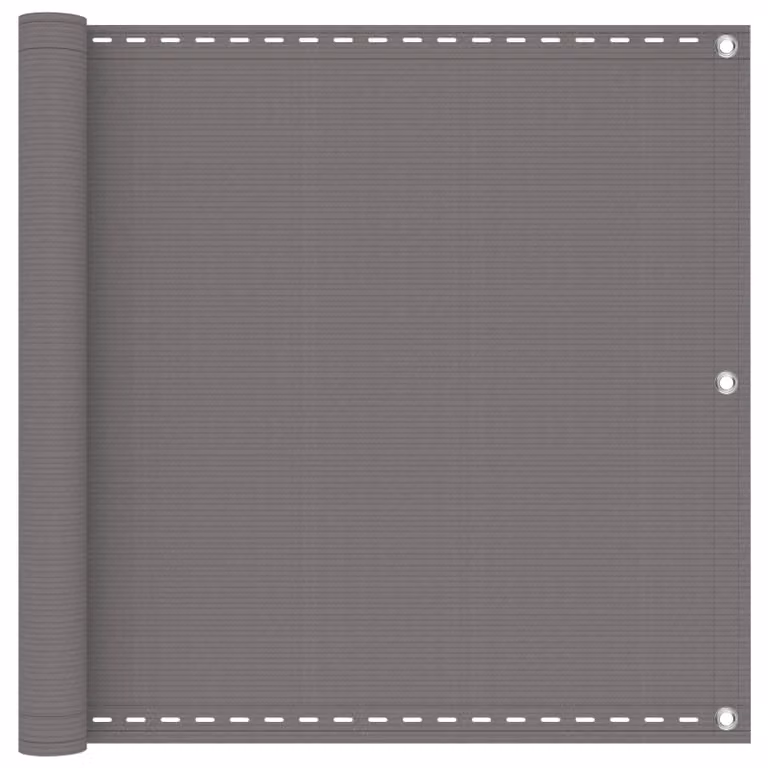 Schermo da balcone rettangolare vidaXL in HDPE e alluminio, grigio, L: 600 cm, H: 120 cm