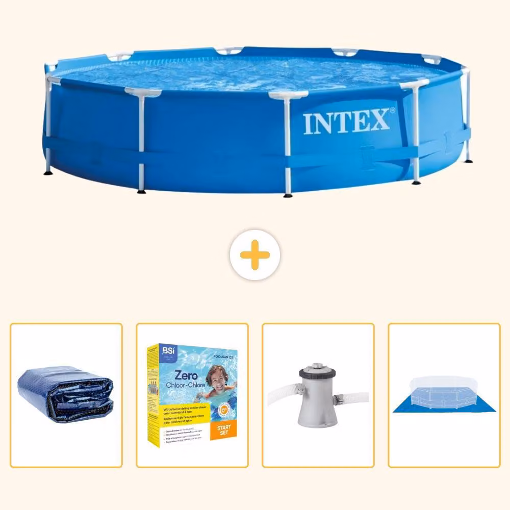 Piscina autoportante rettangolare - 305x76 cm - 5 pezzi - SCB8