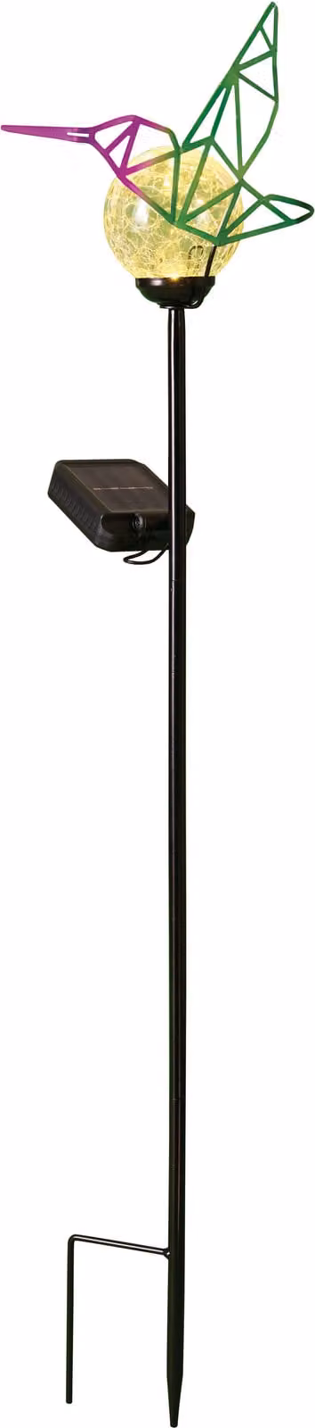 Northpoint LED solare giardino bastoni area esterna ecologico resistente alle intemperie uccello vetro rotto