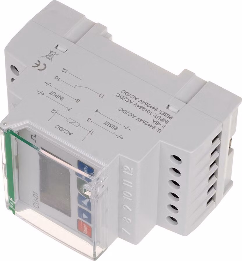 Contatore di impulsi, alimentazione 24-264 V CA/CC, 3 moduli, CLI-01,