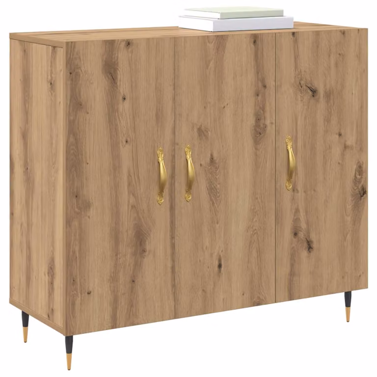 Credenza Rovere artigianale 90 x 34 x 80 cm Legno multistrato