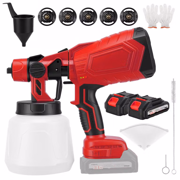 Sistema di verniciatura a spruzzo, pistola a spruzzo elettrica, serbatoio da 1400 ml