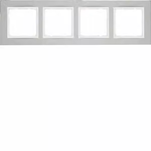 Berker 10243609 Cornice in acciaio inox/bianco polare Berker B.7