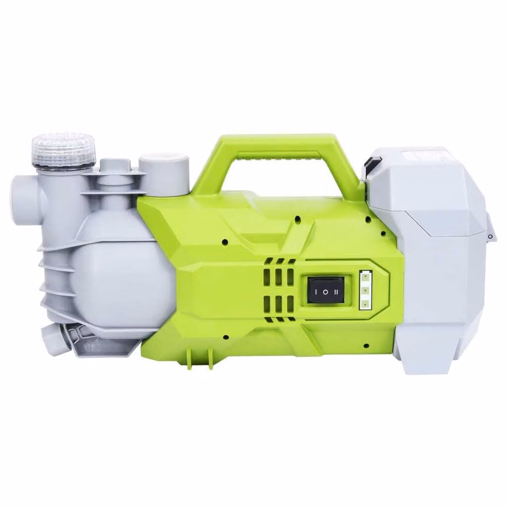 vidaXL Pompa da giardino a batteria 180W 2800 L/h