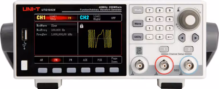 Generatore di funzioni UNI-T UTG1042X, 2 canali, 40 MHz