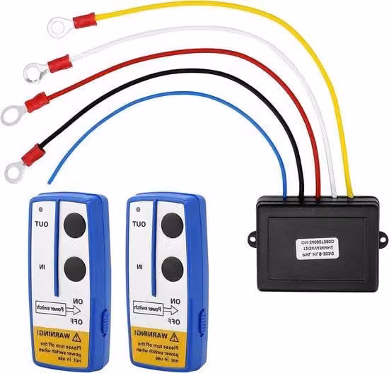 "Allecto plus - Telecomando per verricello elettrico, comando radio - 12 V, portata 30-70 m"