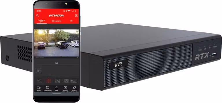 Videoregistratore di rete RTX NVR 9 canali fino a 8Mpx Applicazione P2P Visualizzazione remota