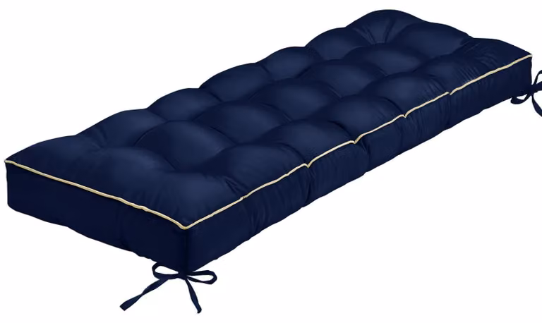 Solidchoice - Cuscino da giardino per divano, con memory foam, 122x46x10 cm