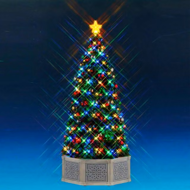 Albero di Natale da tavolo IPERBRIKO verde con tecnologia Bluetooth L/P/H: 39 x 17 x 17 cm