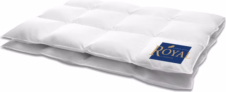 HANSKRUCHEN Royal piumino in piuma 155x220 cm caldo 100% piumino d'oca lavabile per allergici piumino invernale traspirante bianco
