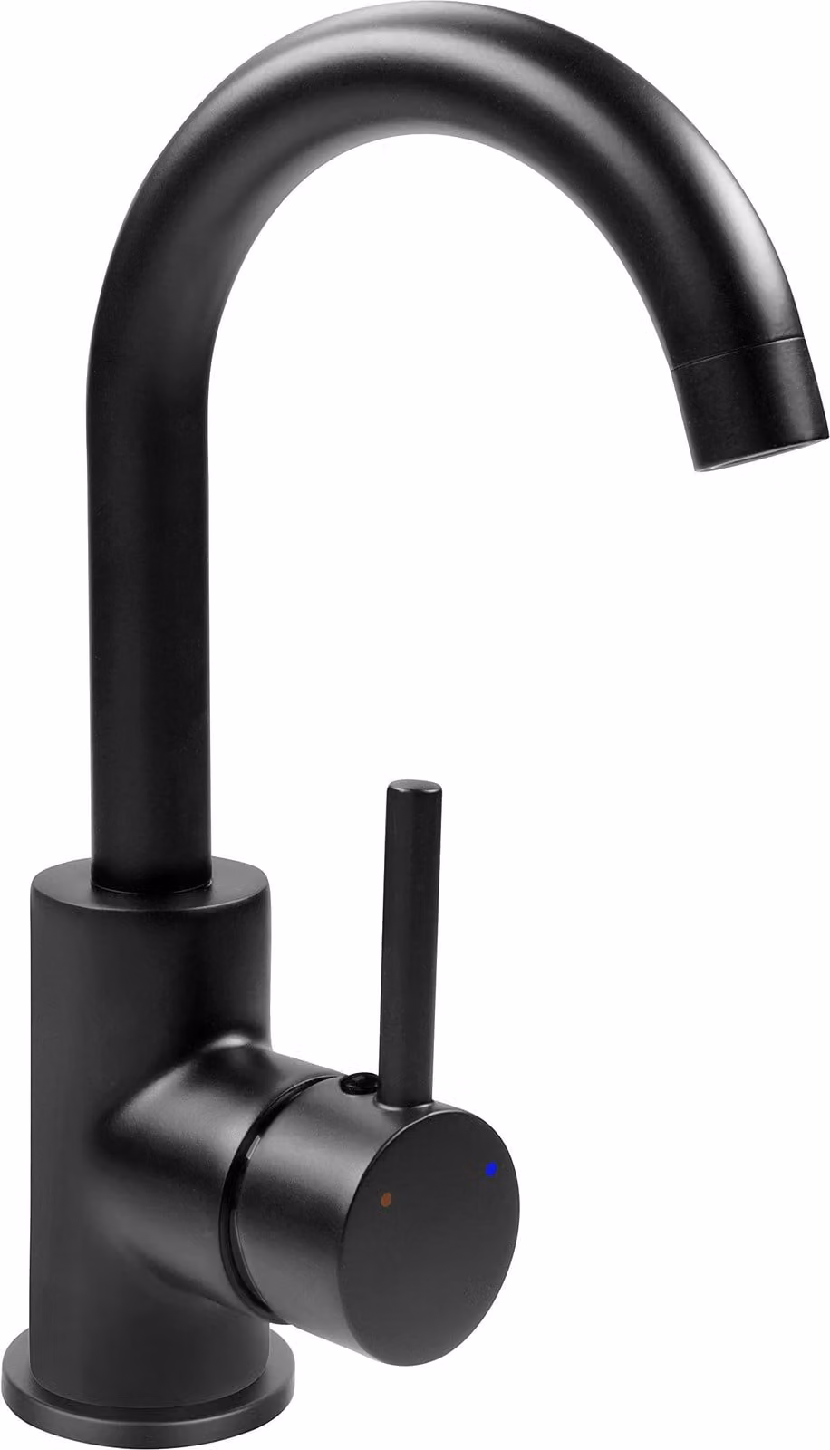 Miscelatore per lavabo, serie Noir Black Edition, in ottone, colore nero, monoblocco