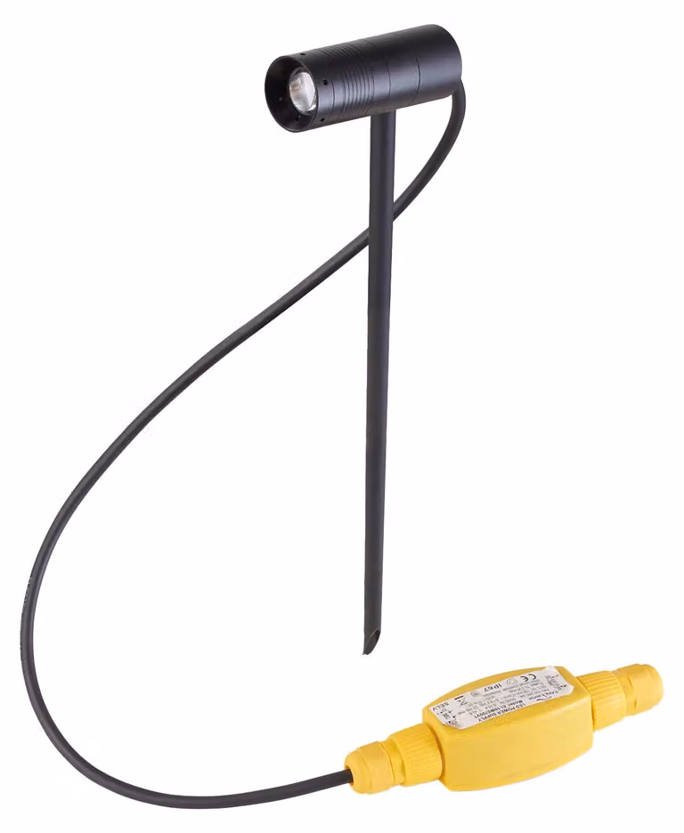 Faretti esterni LED C4 Zoom - 5,8 W, luce bianco caldo, 130 lm, grado di protezione IP55, colore nero