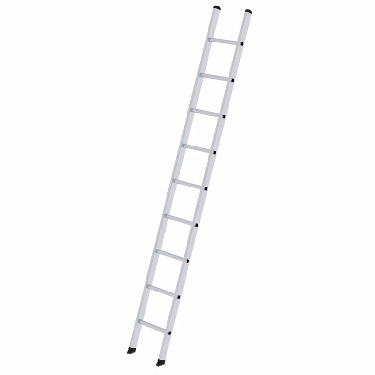Scala singola a pioli larga 350 mm senza traversa 9 pioli