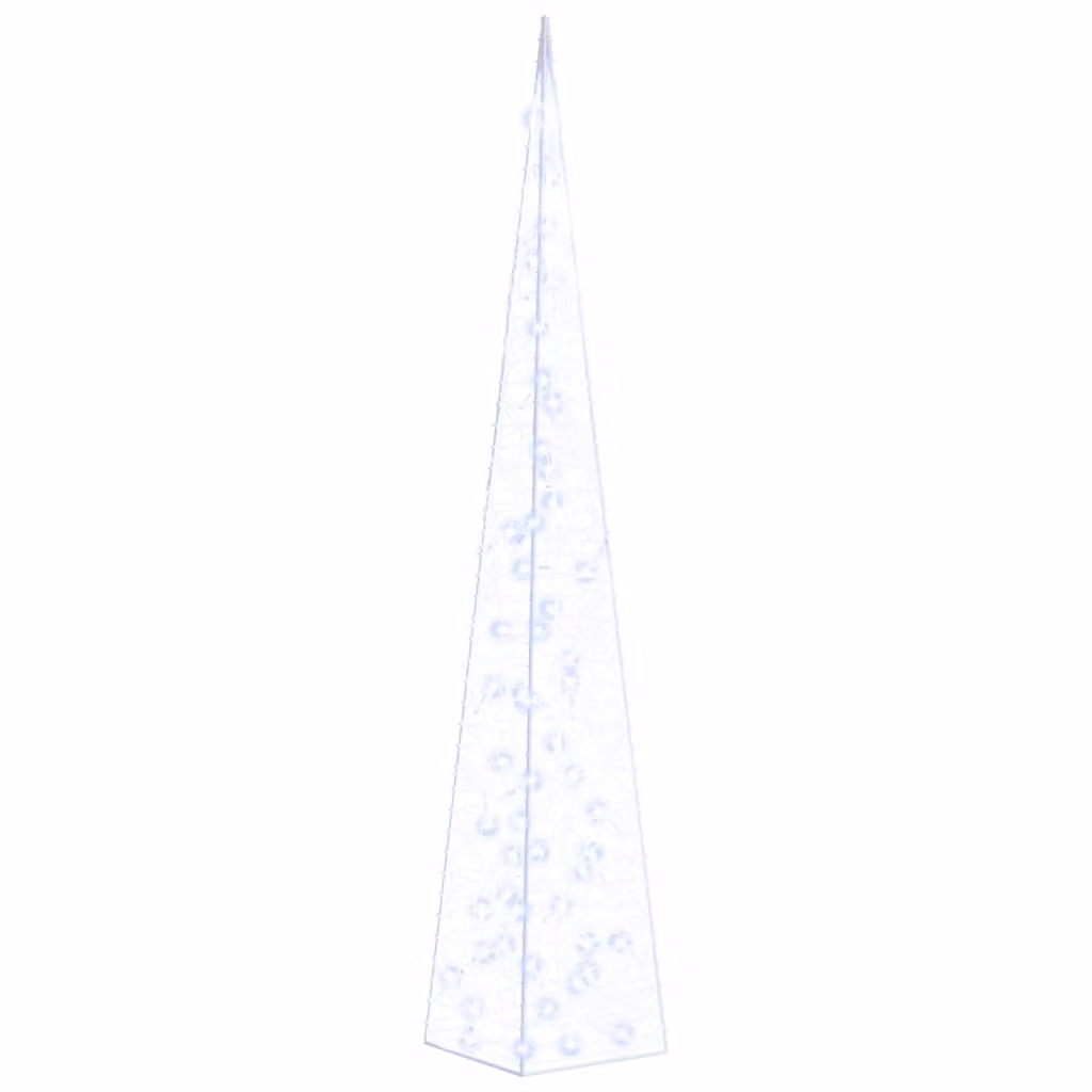 Cono di Luce LED Decorativo Acrilico Blu 120 cm