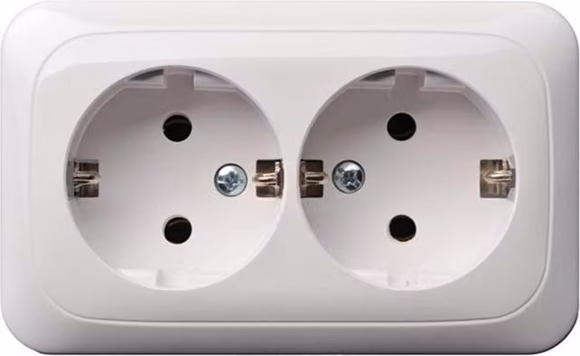 Liregus Double Schuko White Pkl 16-005