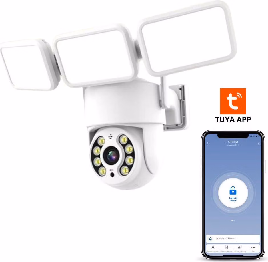 BOT Telecamera WiFi intelligente per esterni FLC1 Proiettore PTZ