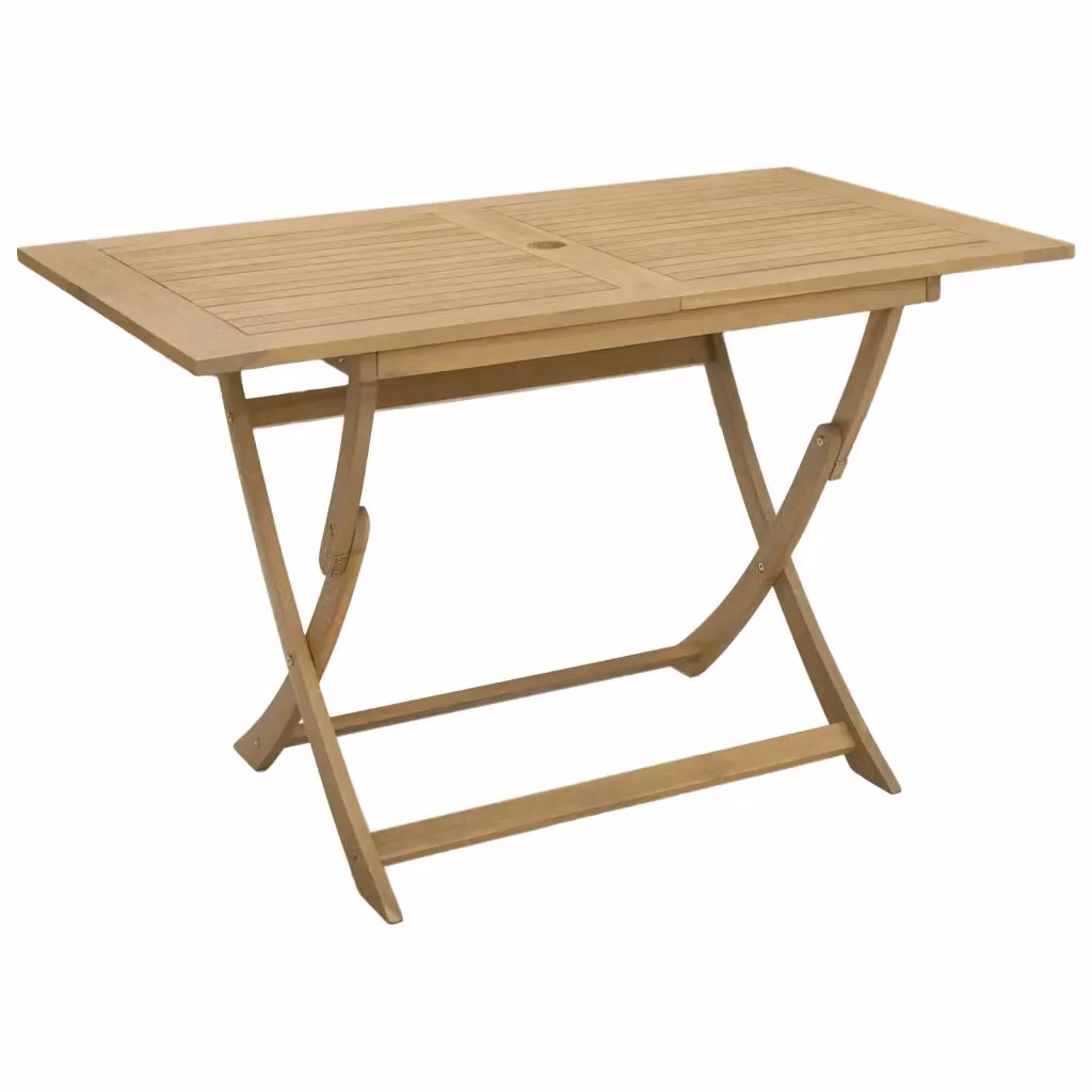Tavolo da giardino pieghevole vidaXL in legno di acacia marrone L: 120 cm, P: 70 cm, H: 75 cm – 2