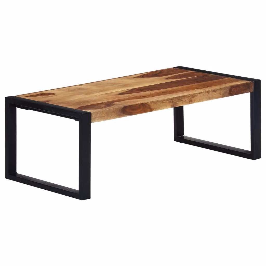 Tavolino The Living Store 110×60×40 cm in legno massiccio