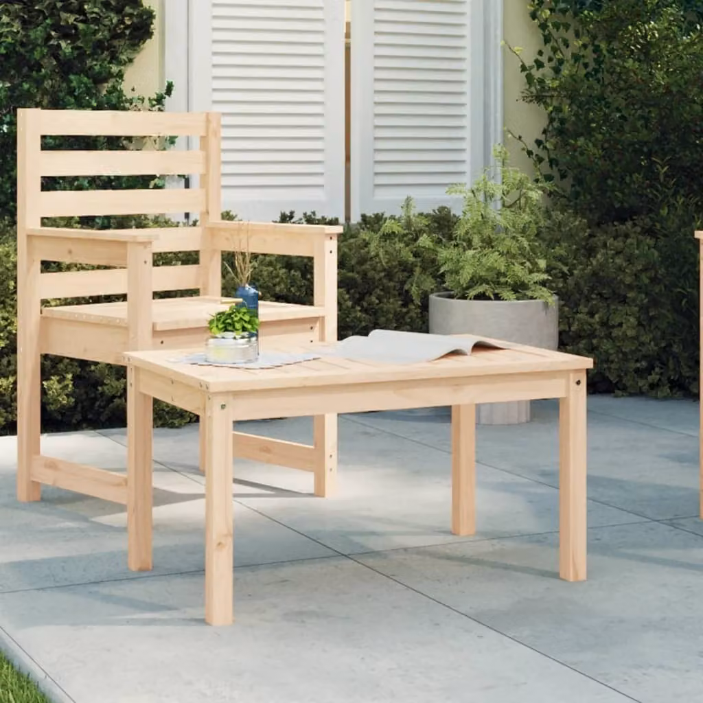 Tavolo da giardino The Living Store 82,5x50,5x45 cm in legno di pino massiccio