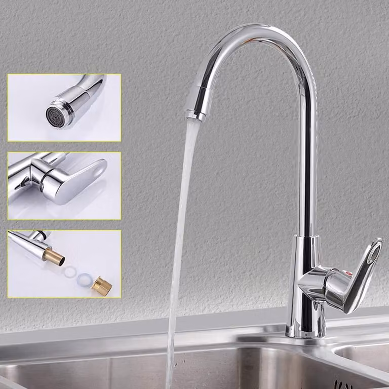 Solidchoice - Miscelatore per cucina, per acqua calda e fredda