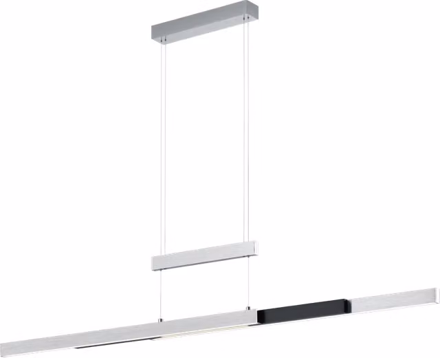 Lampada a sospensione LED, metallo, alluminio, 150,5x150x6 cm, Trajan
