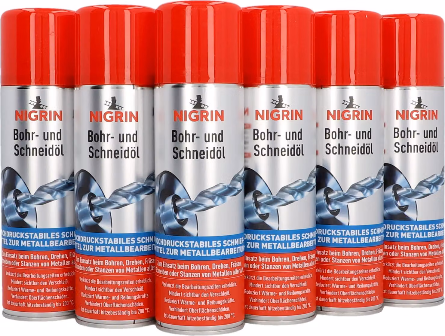 Olio per foratura e taglio NIGRIN 250ml 6x