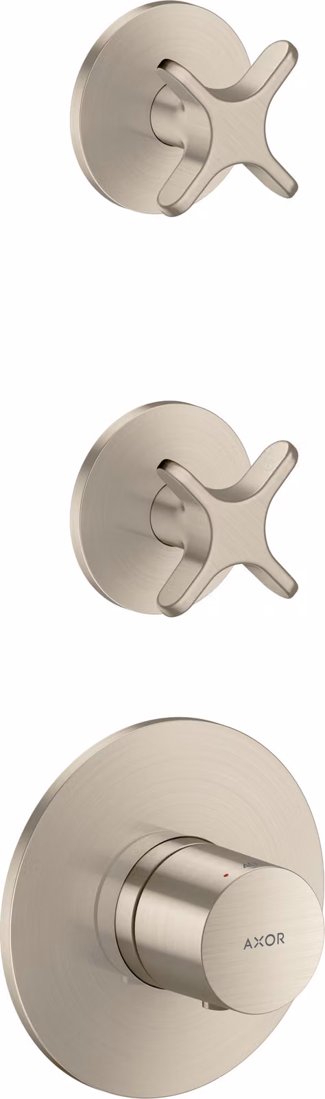 hansgrohe AXOR One Module thermostatique encastré pour 2 consommateurs, avec poignée croisillon, 48712820, 48712820