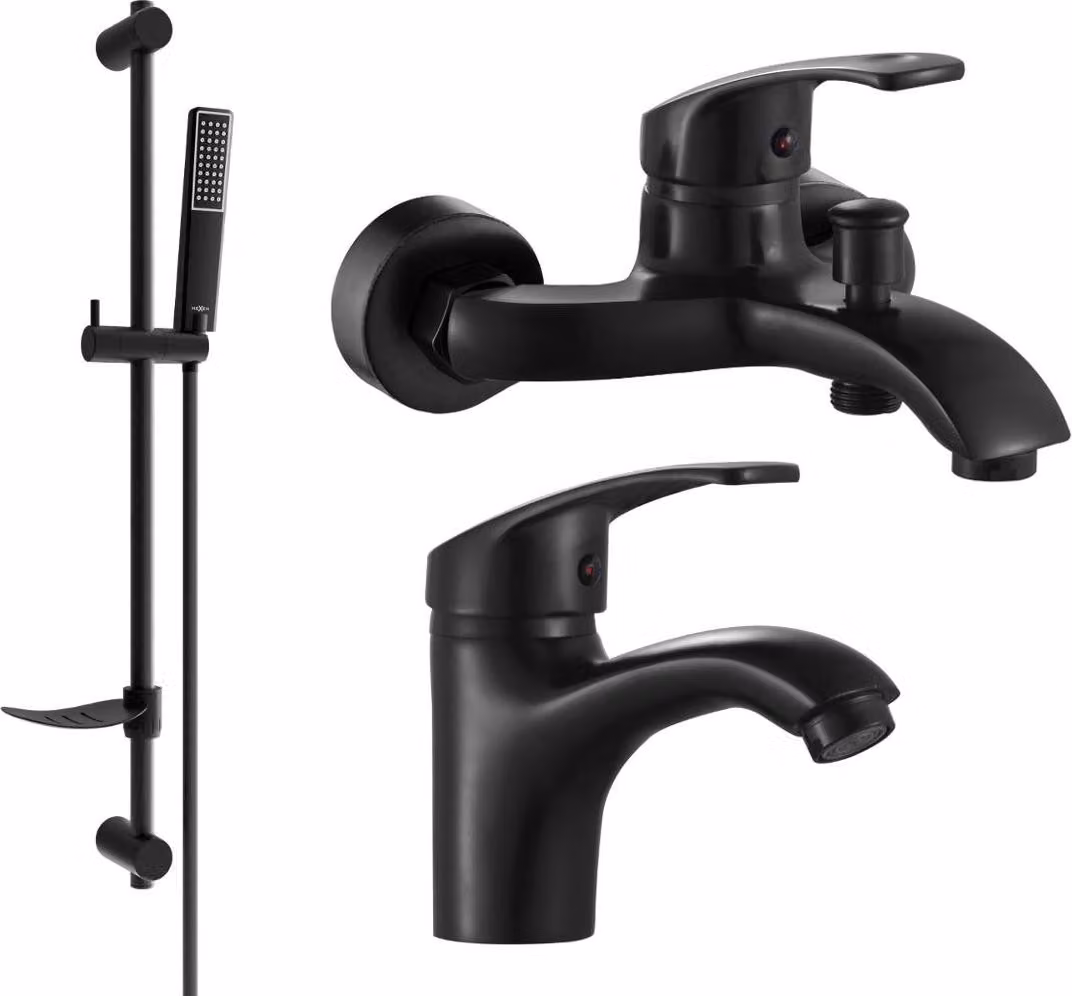 Mexen Fabia DF72 set da bagno, nero - 746503DF72-70