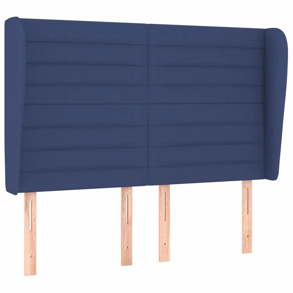 Testiera ad Orecchio vidaXL in Tessuto Blu L: 147 cm, P: 23 cm, H: 118/128 cm – 3