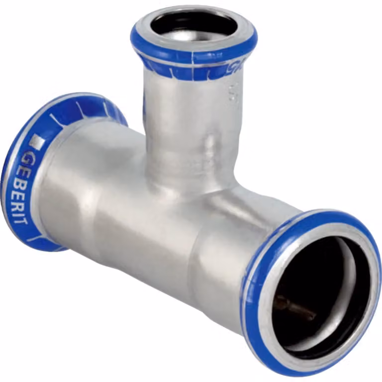 Geberit 31231 Mapress acciaio inox pezzo a T ridotto