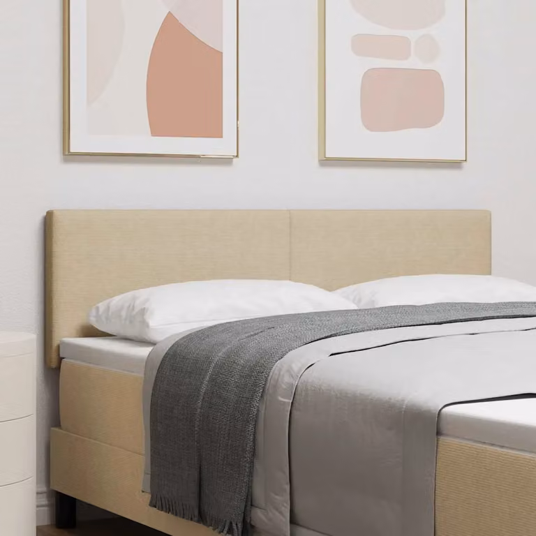 Testiera per letto vidaXL in tessuto corda grigio verde chiaro, larghezza 160 cm