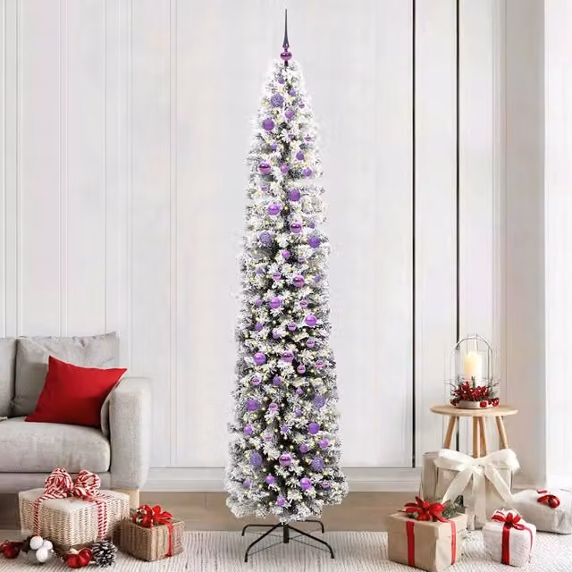 Albero di Natale artificiale verde vidaXL con 300 LED luce bianca calda, Altezza: 240 cm
