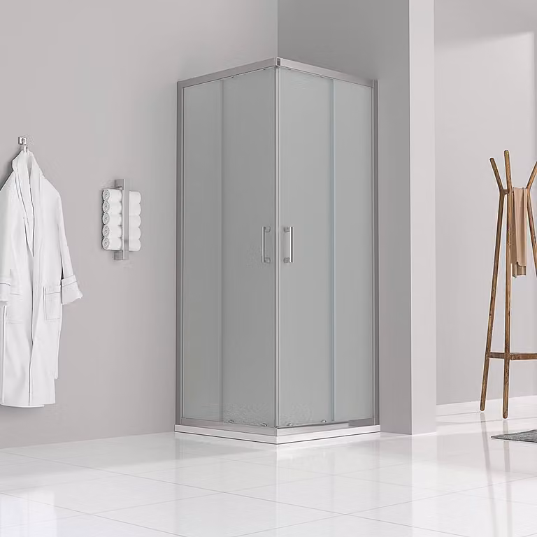 Cabina doccia con porta scorrevole i-flair 70x100x180 cm in vetro di sicurezza satinato da 6 mm - DK77