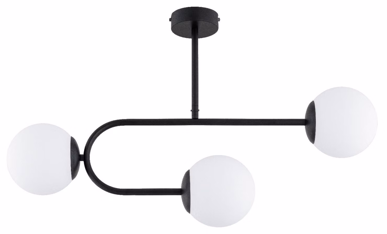 Lampada a sospensione STELLAR bianco e nero 3xE14x10W in metallo, dimensioni: 46x78x15 cm, IP20, Alfa