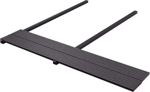 Set di 32 tavole da decking in WPC vidaXL colore nero antracite