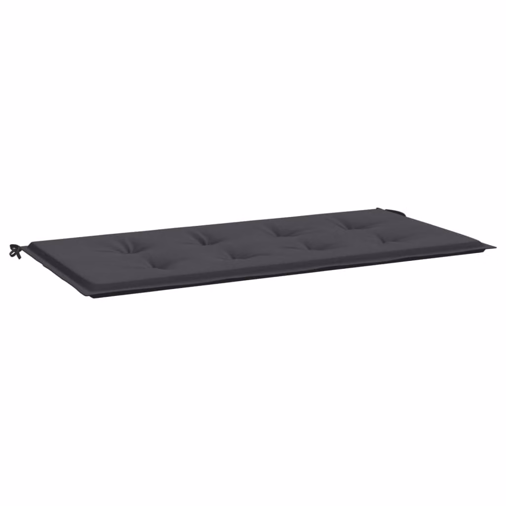Cuscino per Panca Nero 120x50x4 cm in Tessuto Oxford