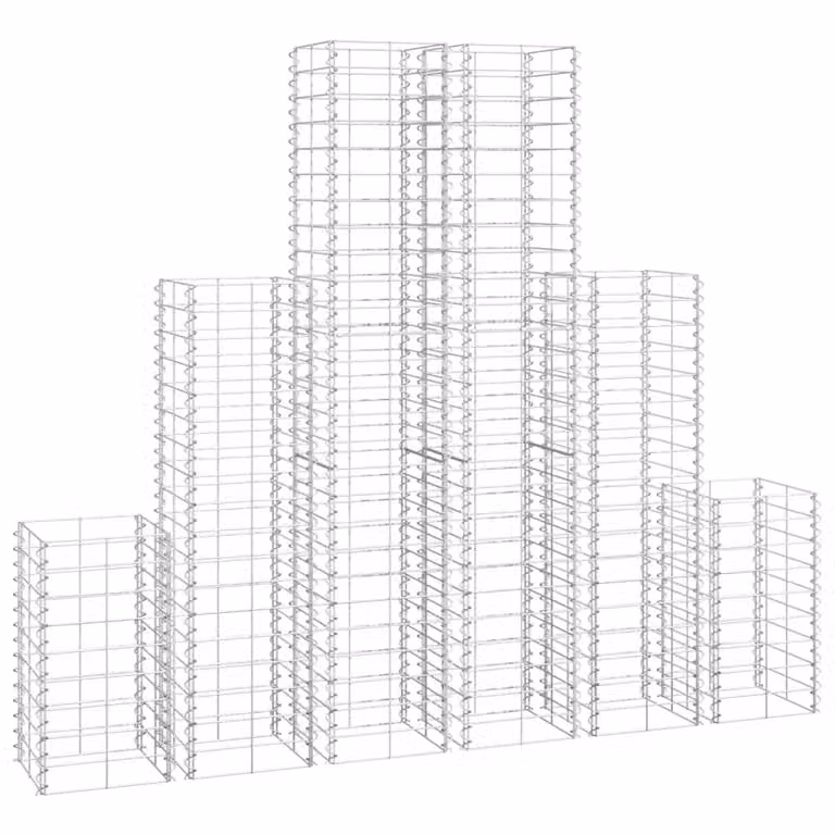 Set Gabbioni 6 pz in Filo Zincato