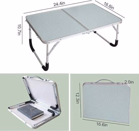 Supporto per laptop da letto, per la lettura, 62x42x27 cm, in legno