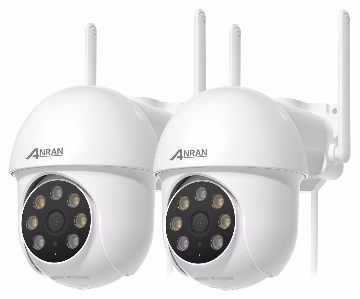Telecamera di sicurezza esterna 2K, con Wi-Fi, registrazione 24 ore su 24, 7 giorni su 7 e rotazione a 360°