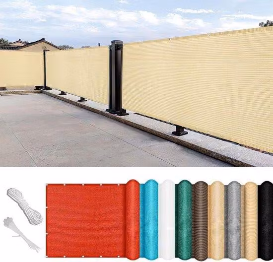 Tenda da sole per balcone - Bianco-beige - Protezione dal sole con filtro UV - 85 x 275 cm - Ombrellone da terrazza - Arredamento da giardino