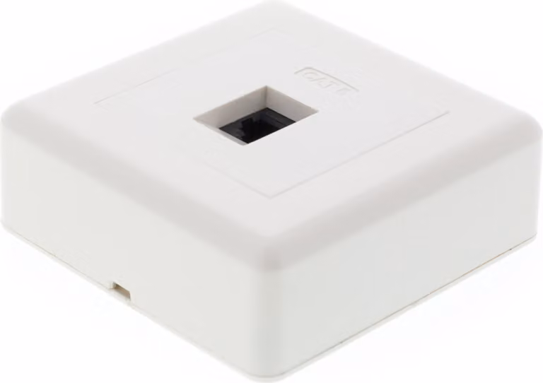 DELTACO presa a muro UTP 1XRJ45, Cat6