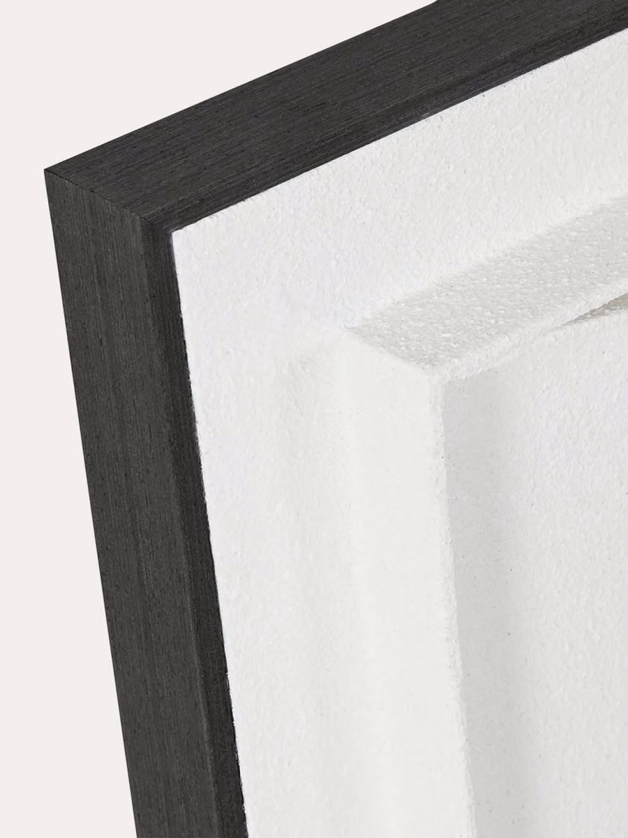 Quadro astratto moderno Aye di Kenay Home, design grafico in bianco e nero, L: 60 cm, P: 60 cm, H: 60 cm – 2