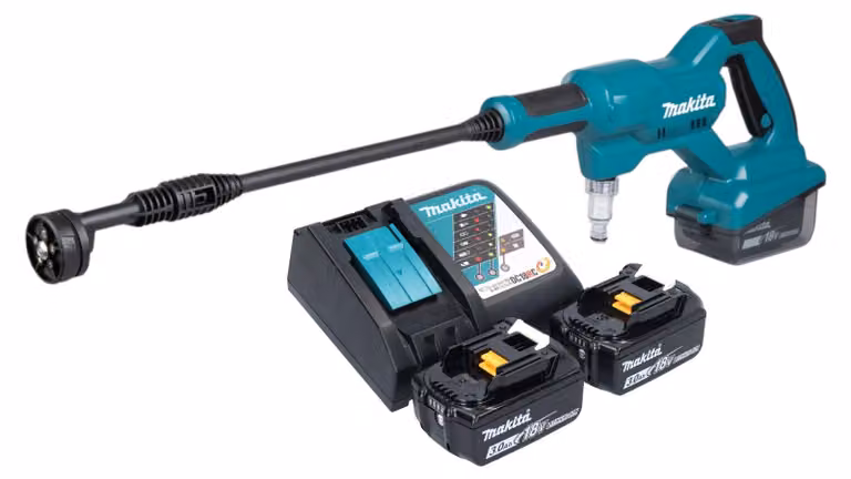 Idropulitrice a batteria Makita DHW 180 RF 18 V 24 bar + 2x batteria ricaricabile 3,0 Ah + caricabatterie