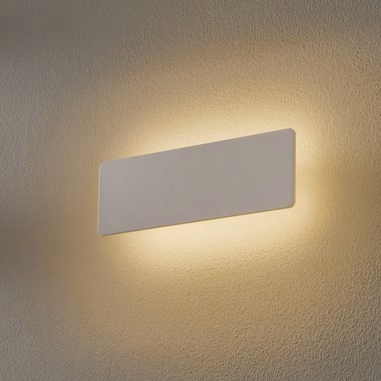 IDEAL LUX Applique da parete a LED Zig Zag, Bianco / Opale, Corridoio, Alluminio, Moderno, Applique a LED