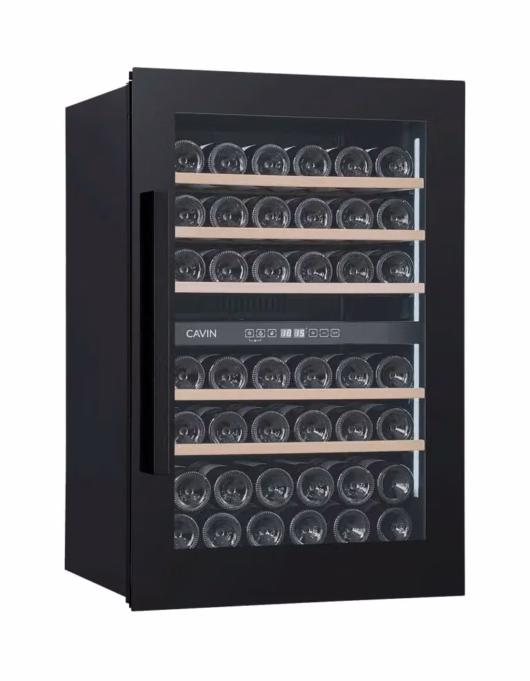 Cantinetta vino integrabile - Scandinavian Collection 90 Fullglass Black - Cavin