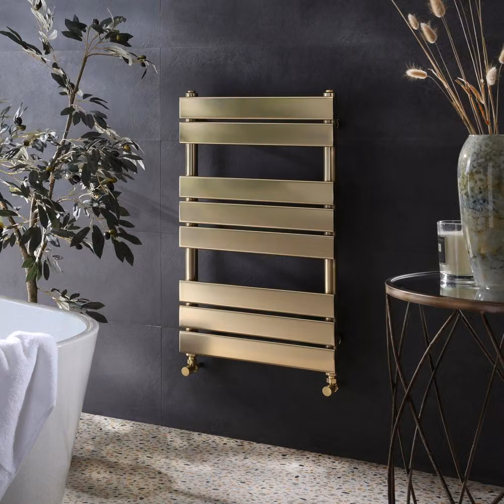 Scaldasalviette Design Oro Satinato 800x500mm - Termoarredo Bagno - Stile elegante - Lustro