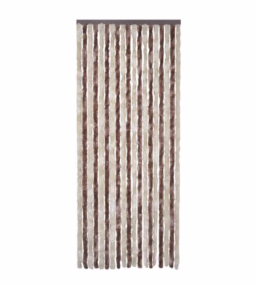 Zanzariera vidaXL a righe beige e marrone in ciniglia e poliestere L: 90 cm, H: 220 cm – 2
