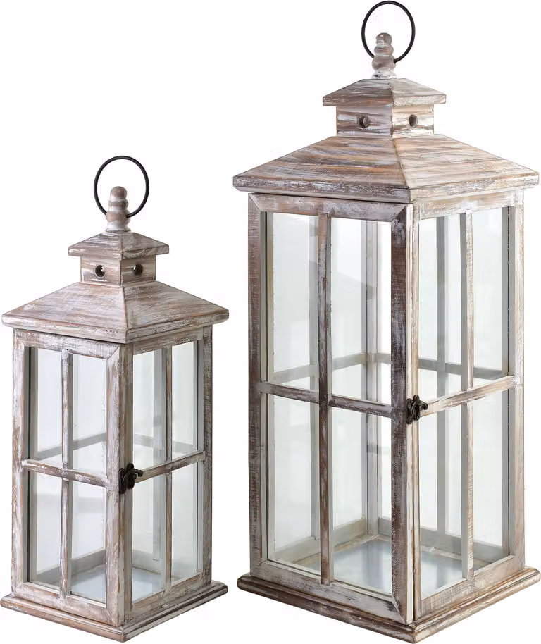 Lokke, set completo di 2 lampade, dimensioni: 25x25x64 cm / 18x18x47 cm