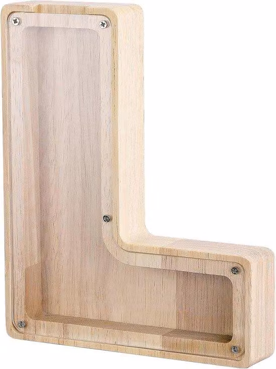 Portamonete in legno con adesivi colorati per bambini
