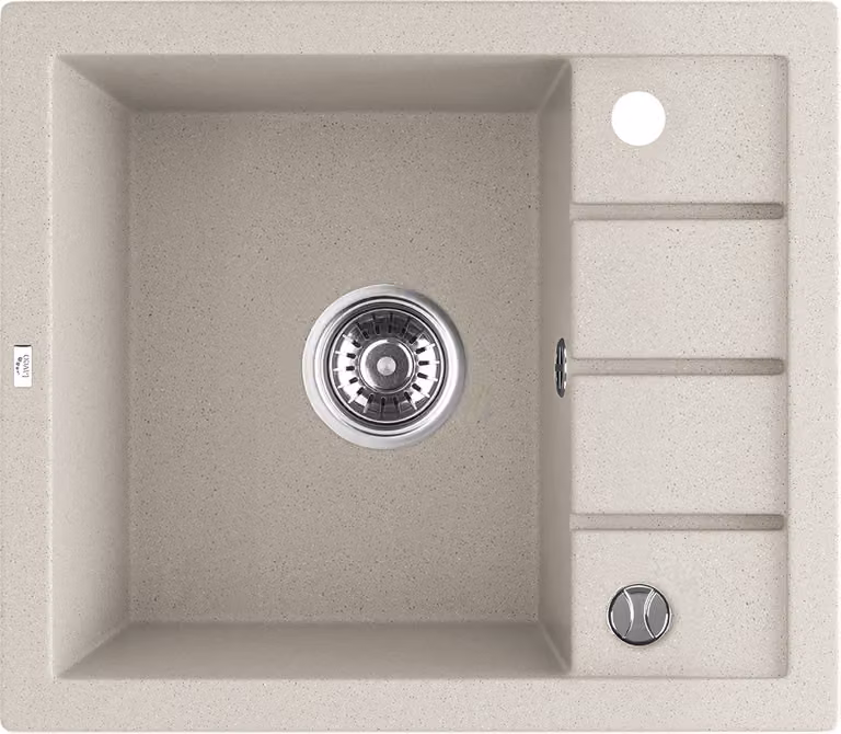 Lavello di design in granito 1 vasca beige